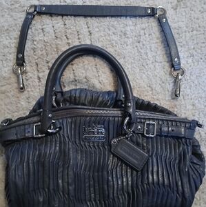 Limited edition coach Sophia Madison pleated satchel